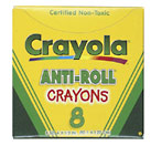8 Large Anti Roll Crayola Crayons